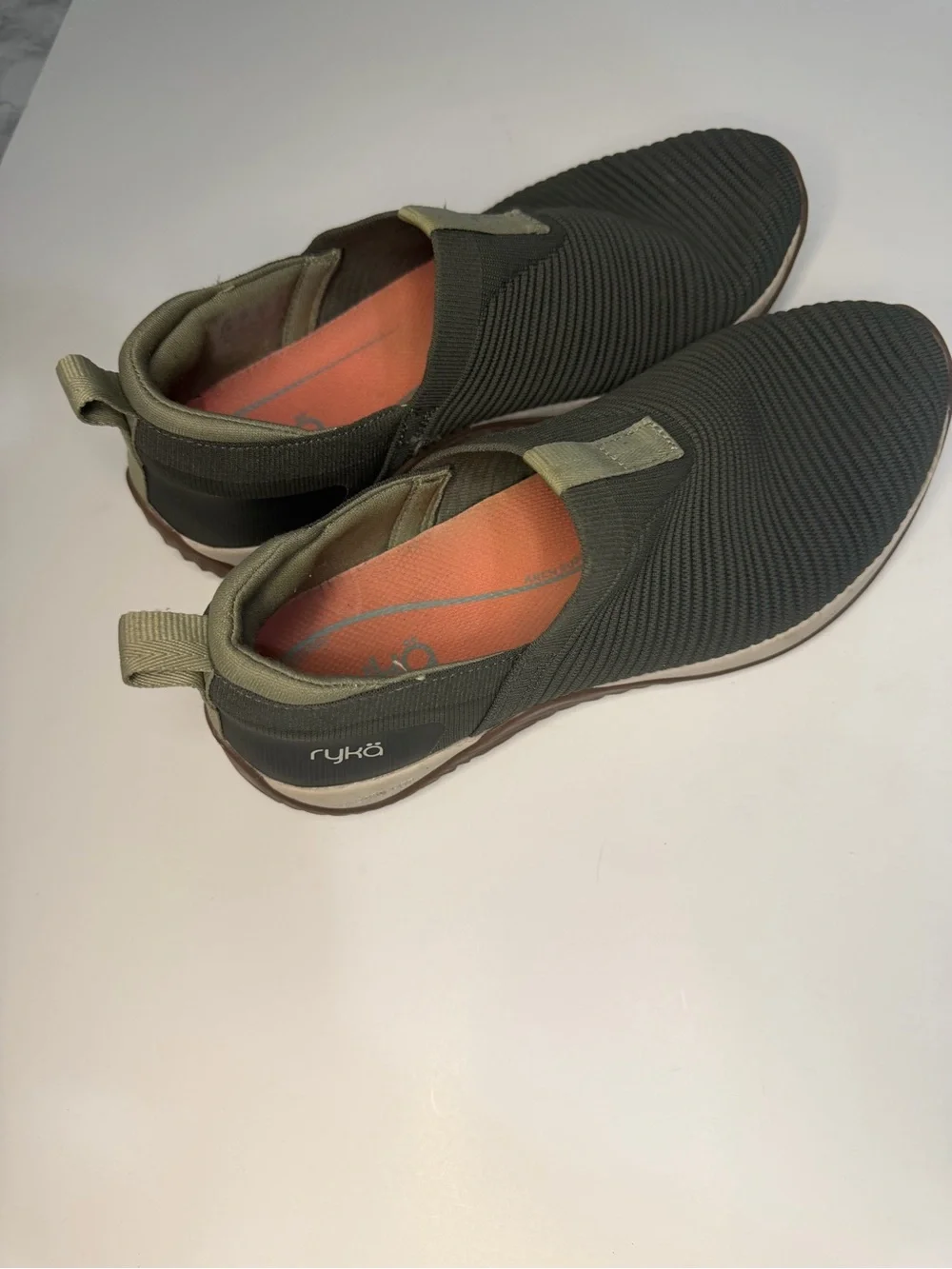 Ryka slip-On Knit woman Sneakers in Olive Green